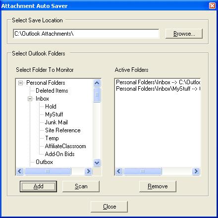 Attachment Auto Saver for Outlook 1.2