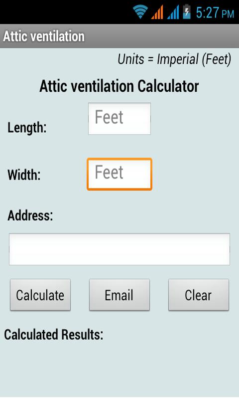 Attic Ventilation Calculator 1.0