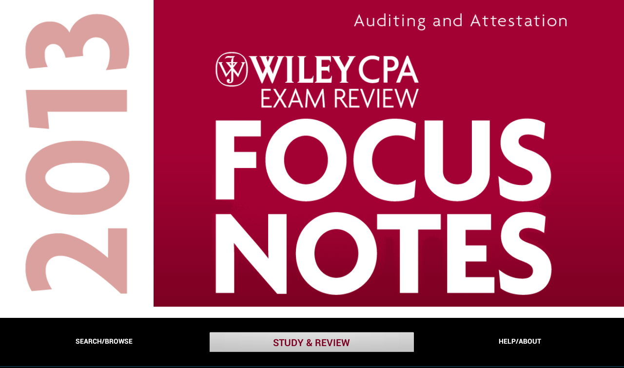 AUD Notes - Wiley CPA Exam 3.2