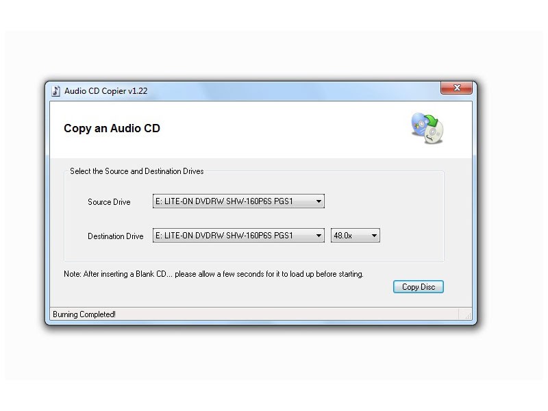 Audio CD Copier 1.22