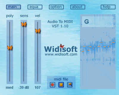 Audio To MIDI VST (MAC) 1.10