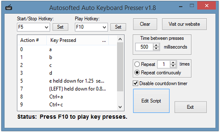 Auto Keyboard Presser by Autosofted 1.8