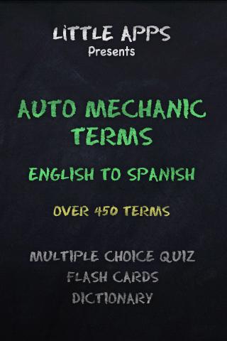 AUTO MECHANIC TERMS-Eng/Span 1.0
