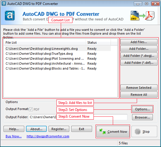 AutoCAD DWG to PDF Converter 2013 7.2.2
