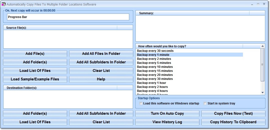 Automatically Copy Files To Multiple Folder Locations Software 7.0