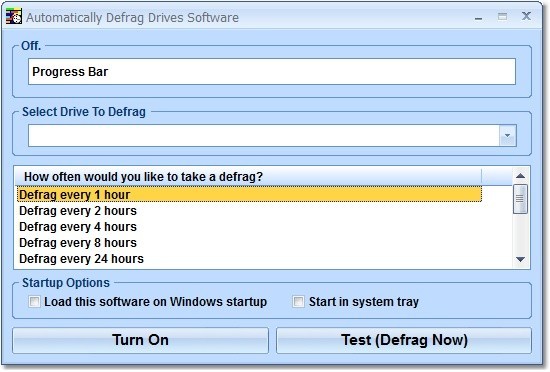 Automatically Defrag Drives Software 7.0