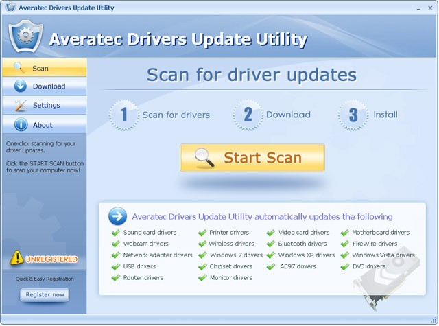 Averatec Drivers Update Utility For Windows 7 64 bit 2.7