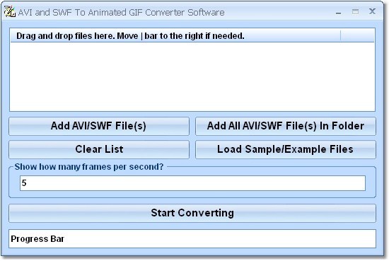 AVI and SWF To Animated GIF Converter Software 7.0