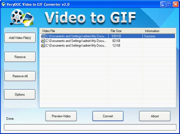 AVI to GIF Animation Converter 1.0