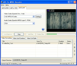 AVI To MPEG Encoder 1.12
