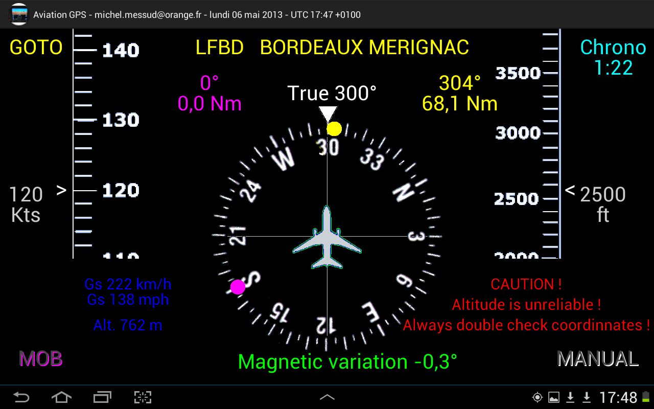 Aviation Flight Navigation GPS 1.4