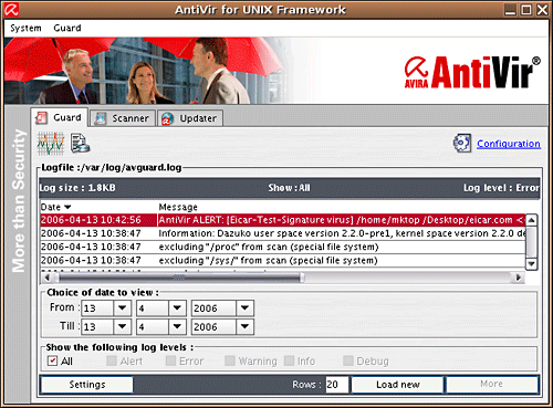 Avira AntiVir UNIX Professional 2.1.12- 19