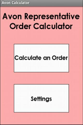 Avon Rep Order Calculator 1.7