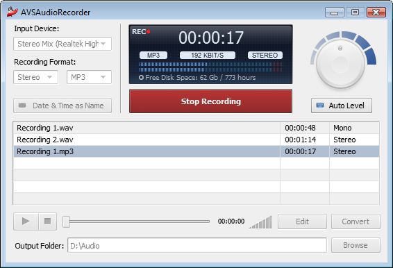 AVS Audio Recorder 4.0.1.22