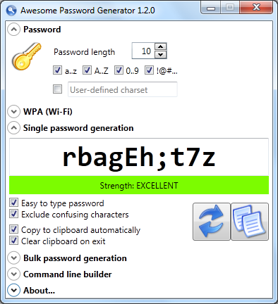 Awesome Password Generator 1.3.2 B1338 1.0