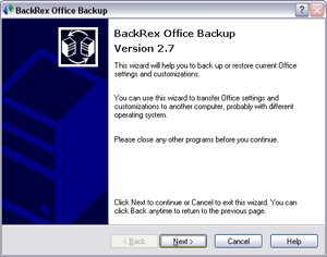 BackRex Office Backup 1.1