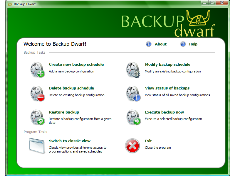 Backup Dwarf Home Edition 2.0