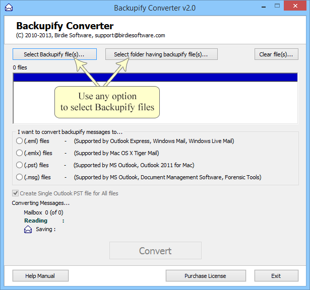 Backupify Converter 2.7