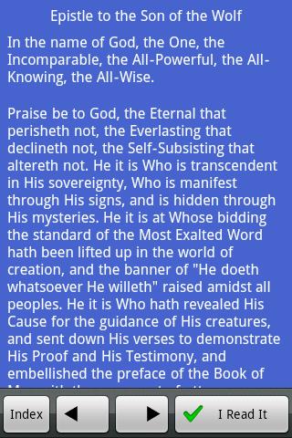 Bahai: Epistle to the Son 1.4