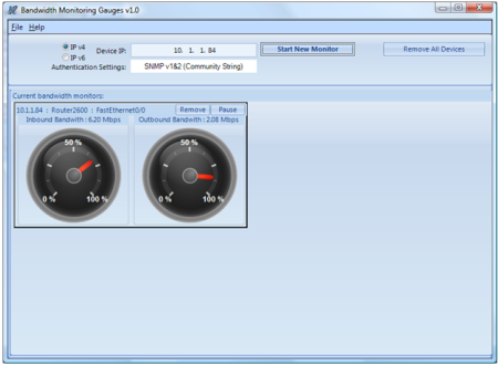 Bandwidth Monitoring Gauges 1.06