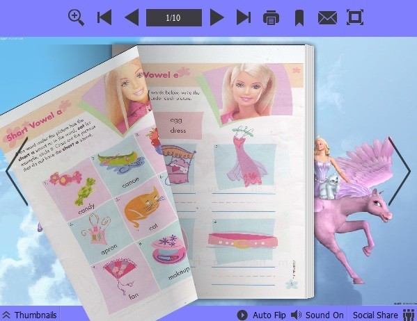 Barbie Theme for PDF to Flipping Book 1.0