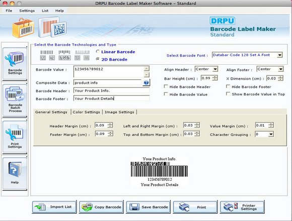Barcode Label Software for Mac 7.3.0.1