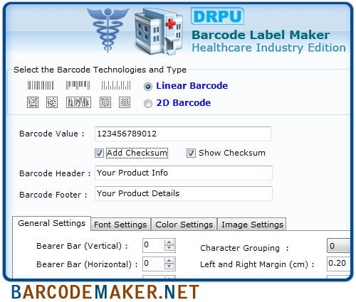 Barcode Maker Software for Healthcare 7.3.0.1