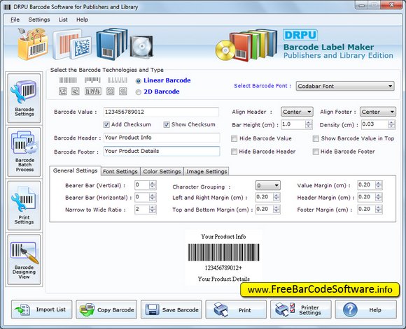 Barcode Printer for Libraries 7.3.0.1