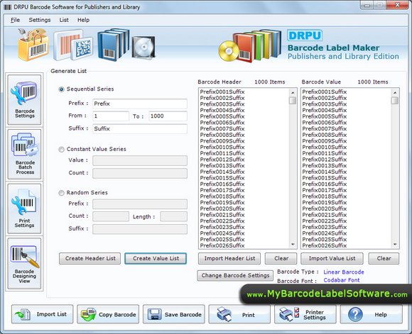 Barcode Software for Library System 7.3.0.1
