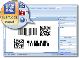 Barcode Word Add-In TBarCode Office 10.0