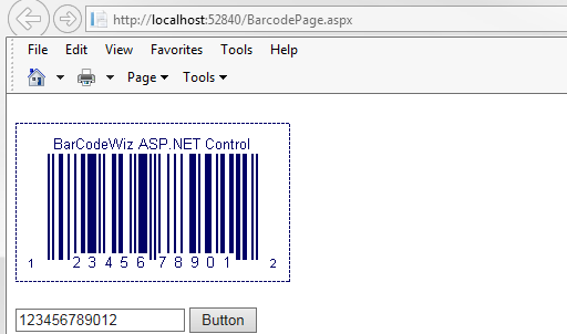 BarCodeWiz Barcode Control for ASP.NET 1.1