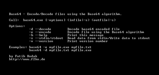 Base64 De-/Encoder 1.2.2