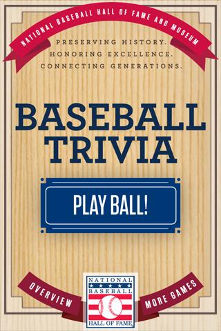 Baseball Hall of Fame Trivia 1