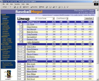 Baseball Mogul 2003 5.3.7.0