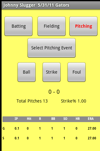 Baseball Stats Tracker 2.0