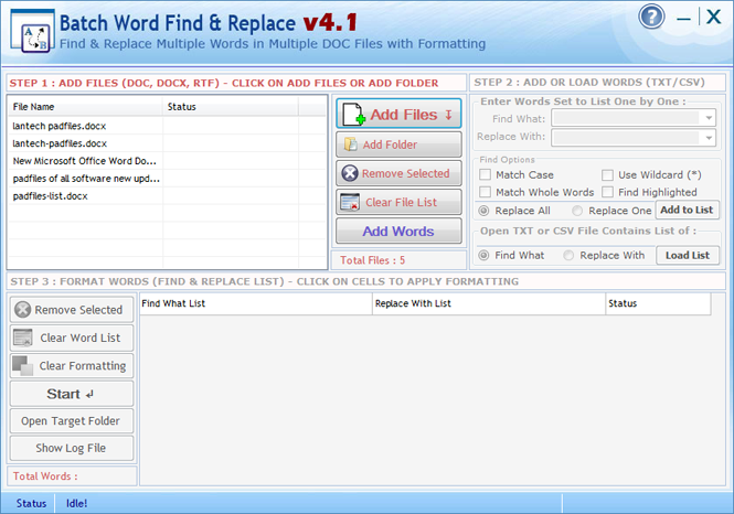 Batch Word Find & Replace 4.1.0