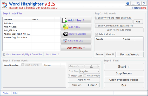 Batch Word Highlighter 3.5.0