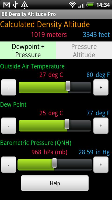 BB Density Altitude Tool Pro 1.5.1
