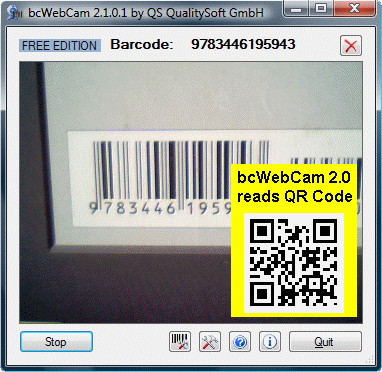 bcWebCam Read Barcodes with Web Cam 2.2.0.2