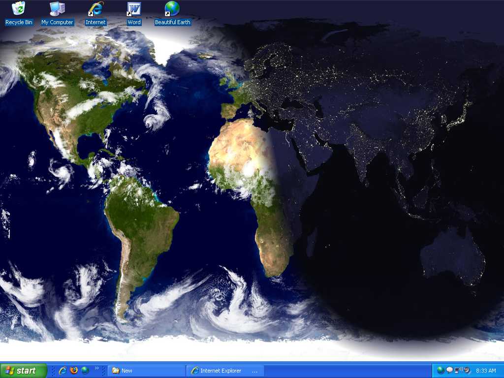 Beautiful Desktop Earth Wallpaper Screen Saver 6.6