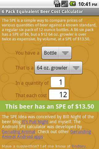 Beer Cost Calculator (Ad Free) 1.06
