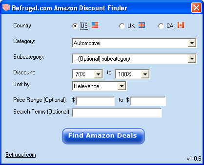 BeFrugal's Amazon Deal Finder 1.0.6