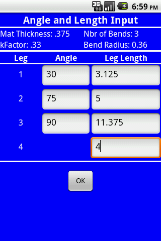 Bend Line Calculator 1.0