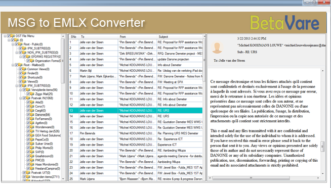 BetaVare MSG TO EMLX Converter 1.0