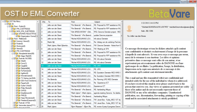 BetaVare OST to EML Converter 1.0