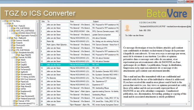 BetaVare TGZ TO ICS Converter 1.0