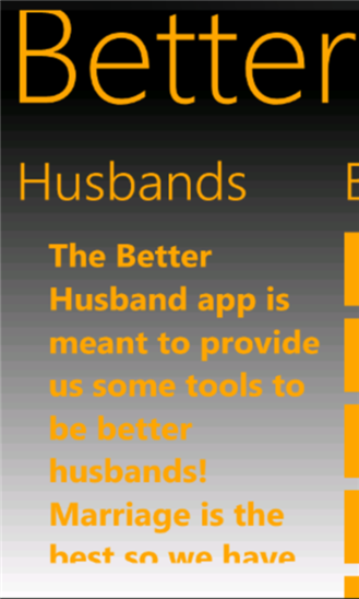 Better Husband App flwp7 1.0.0.0