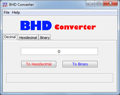 BHD Converter Portable 1.0.0.0