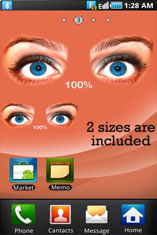 Big eyes battery widget 1.0