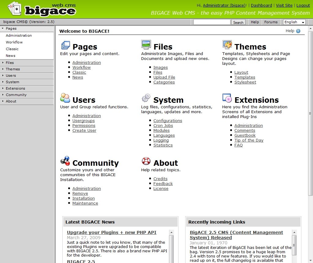 BIGACE 3.0 beta 1.0
